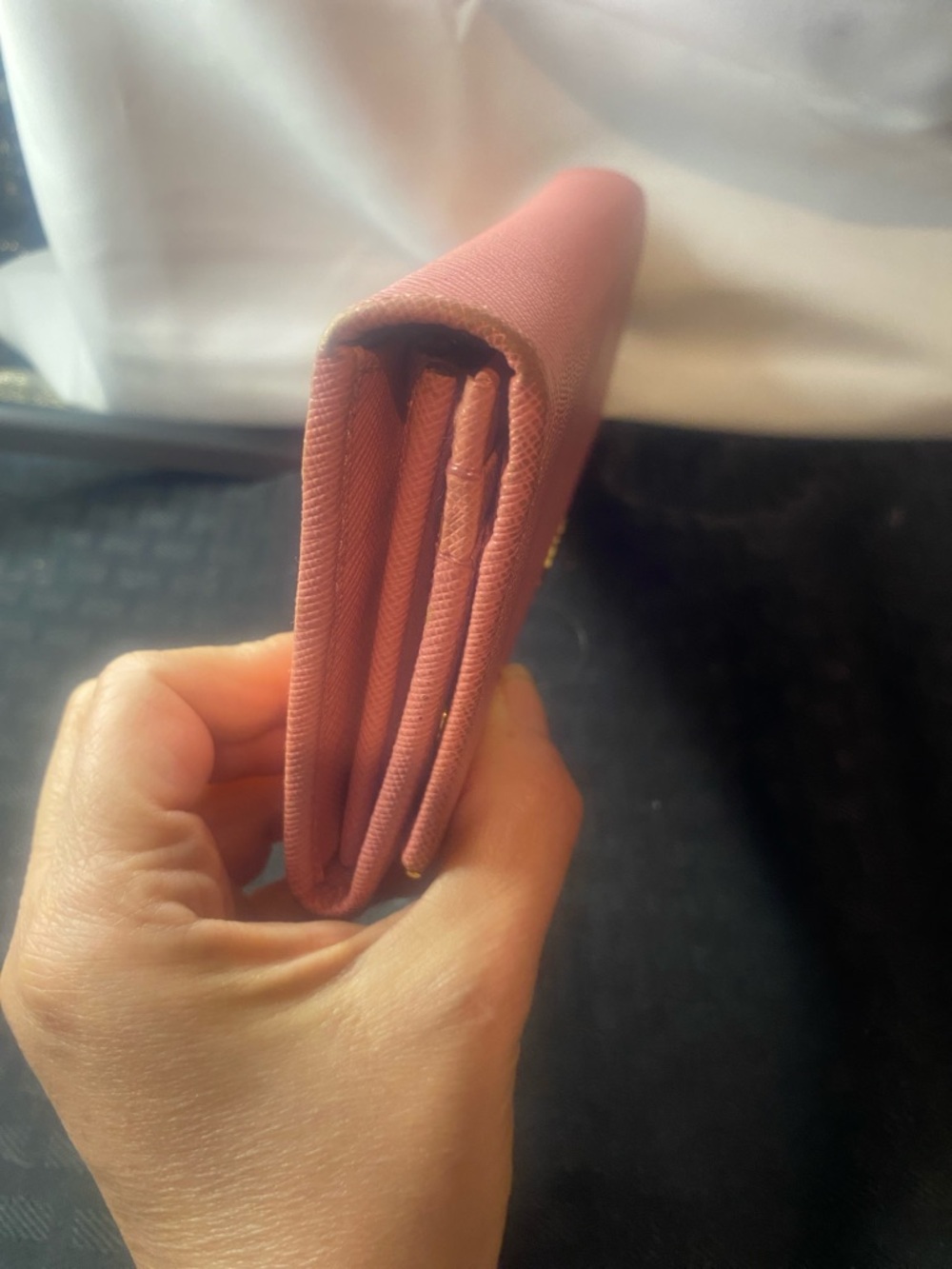 Prada Pink long wallet w/ ID card holder see pics - Picture 2 of 12